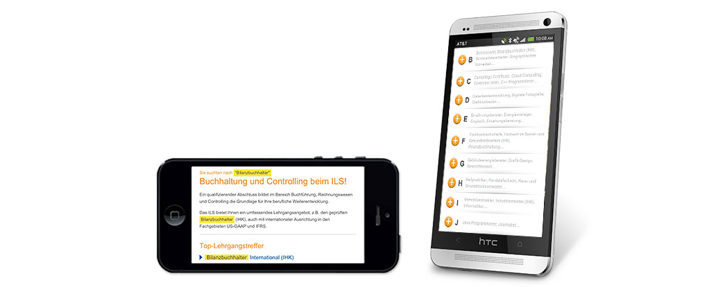 Kurse &amp; Suchergebnisse.