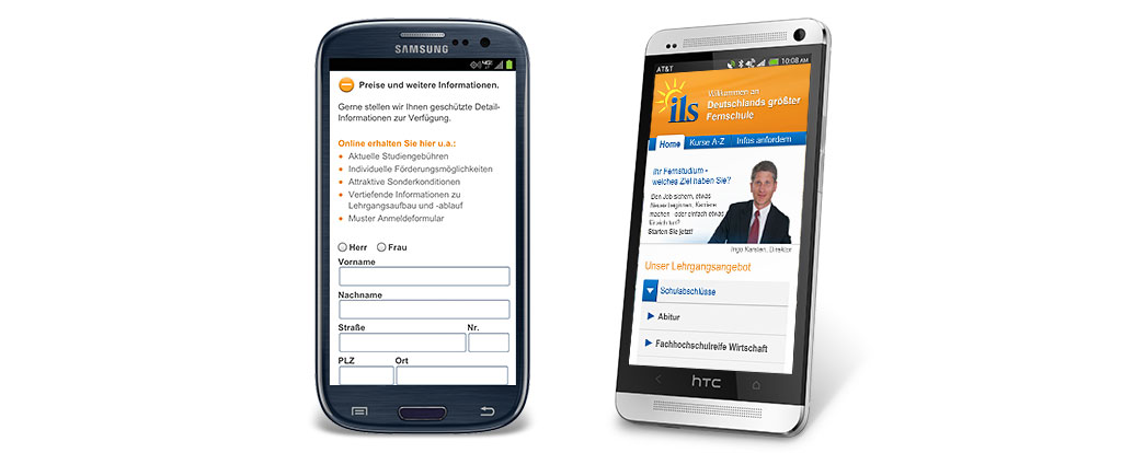 Startseite &amp; Kontakt.